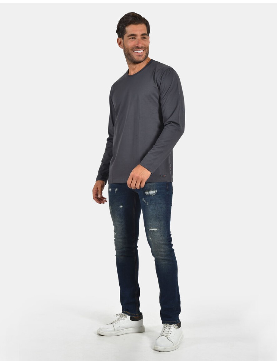 ΠΑΝΤΕΛΟΝΙ ΤΖΙΝ SLIM FIT DARK RIPPED ΑΝΔΡΑΣ