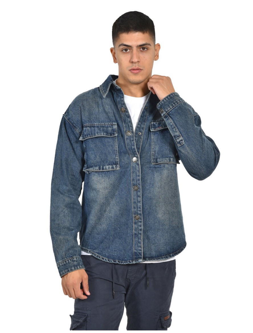 ΠΟΥΚΑΜΙΣΟ JEAN ΤΥΠΟΥ JACKET ΑΝΔΡΑΣ