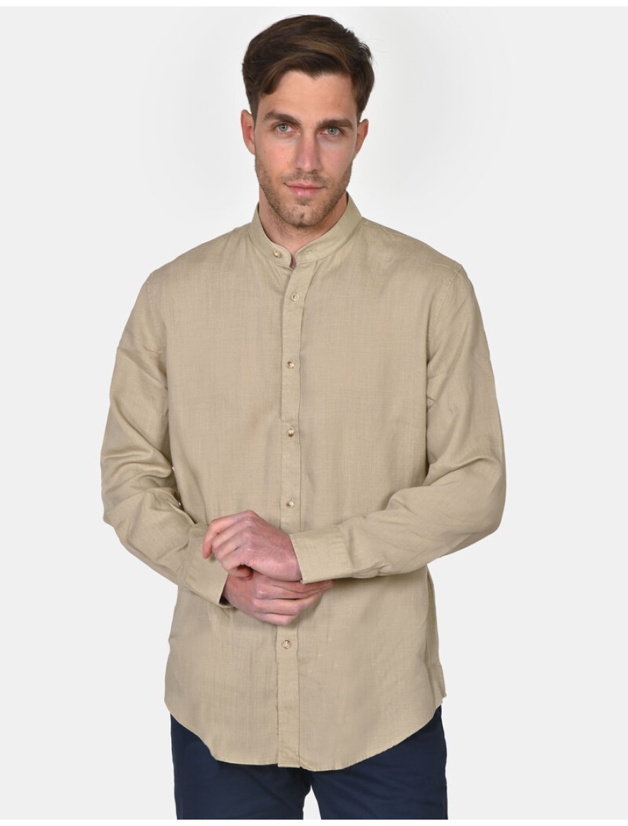 ΠΟΥΚΑΜΙΣΟ ΜΑΟ ΜΟΝΟΧΡΩΜΟ ΑΝΔΡΑΣ