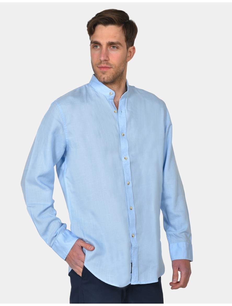 ΠΟΥΚΑΜΙΣΟ ΜΑΟ ΜΟΝΟΧΡΩΜΟ ΑΝΔΡΑΣ