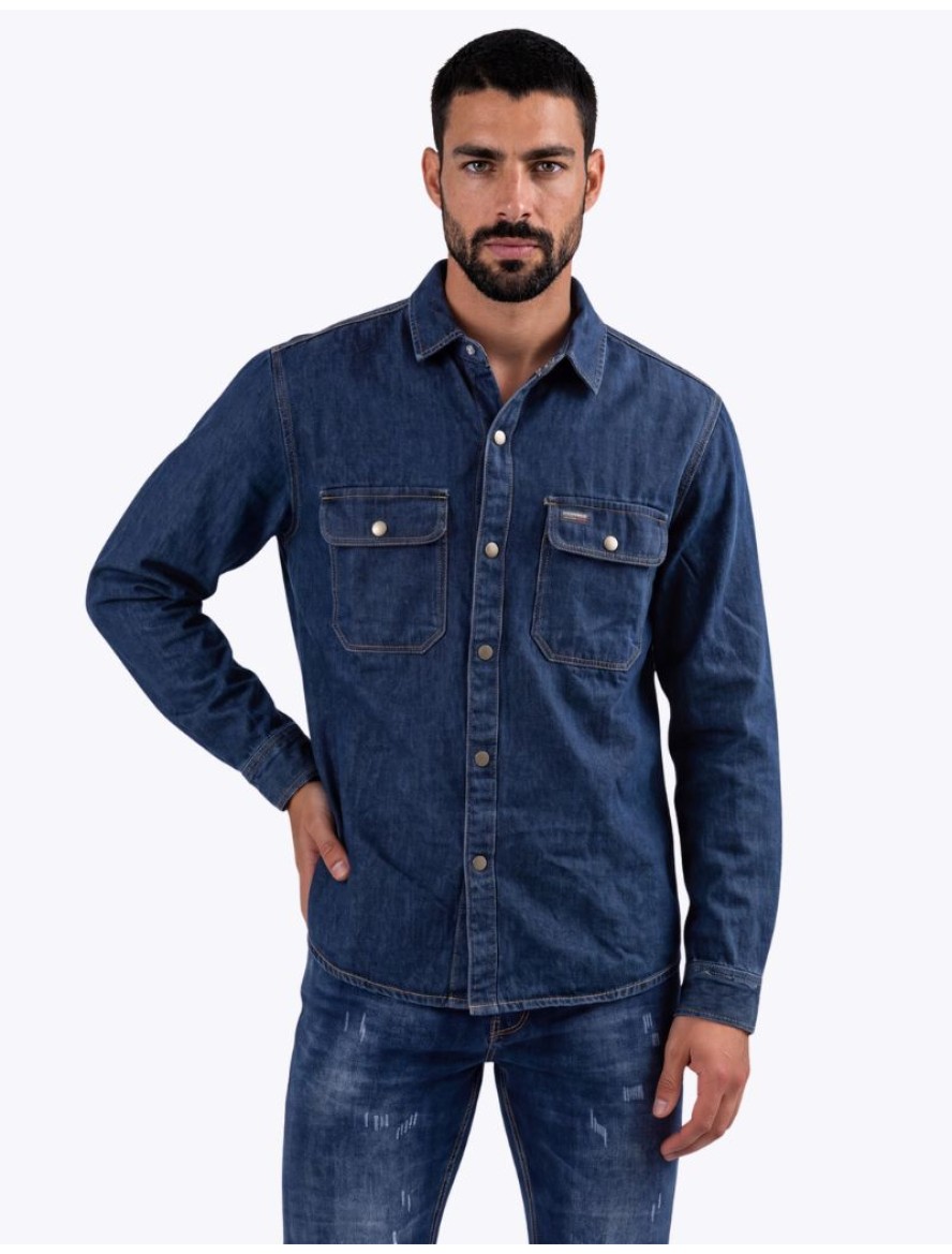 ΠΟΥΚΑΜΙΣΟ ΤΖΙΝ REGULAR FIT ΑΝΔΡΑΣ