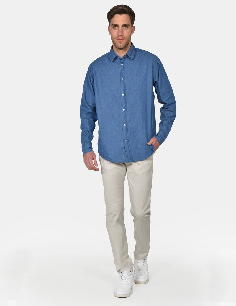 ΠΑΝΤΕΛΟΝΙ CHINOS ΜΟΝΟΧΡΩΜΟ