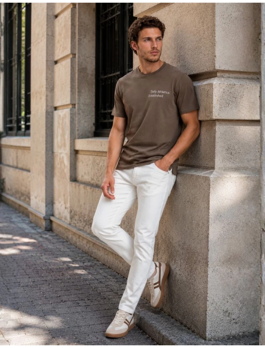 ΠΑΝΤΕΛΟΝΙ CHINOS ΜΟΝΟΧΡΩΜΟ ΑΝΔΡΑΣ