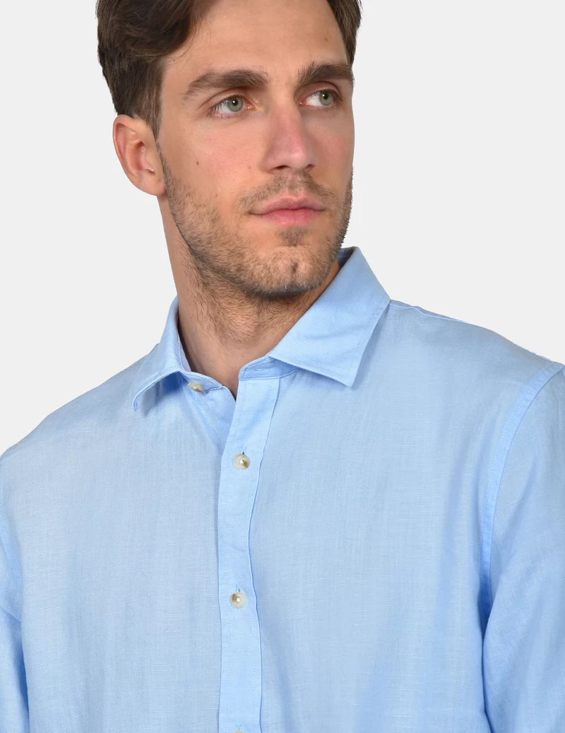 ΠΟΥΚΑΜΙΣΟ ΛΙΝΟ ΜΟΝΟΧΡΩΜΟ